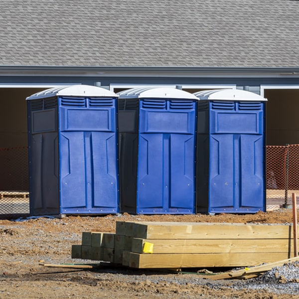 is there a specific order in which to place multiple porta potties in Holstein IA